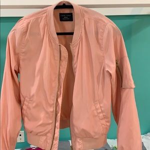 Pink bomber jacket
